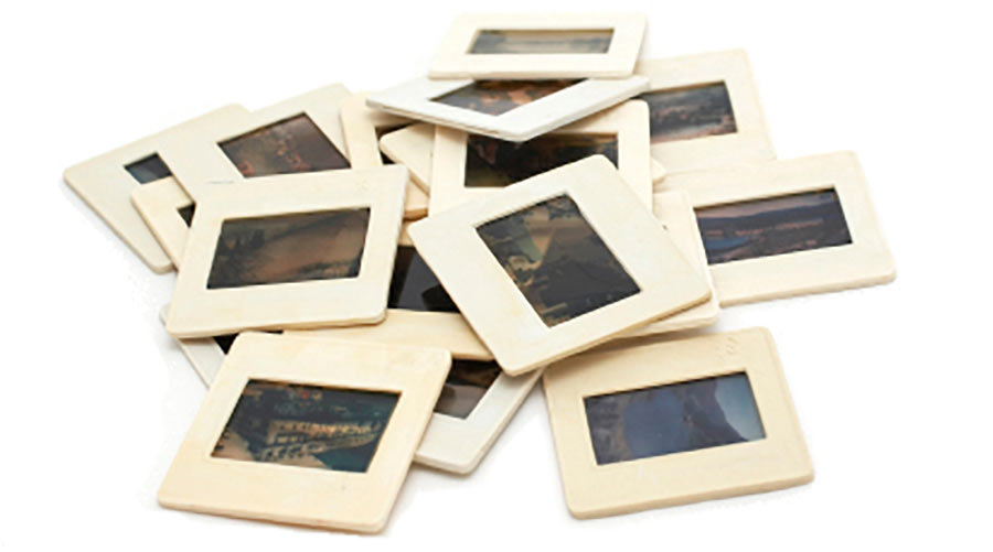 35mm slides ready to be digitised